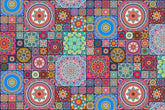 Seamless vintage pattern wallpaper with elegant decorative design